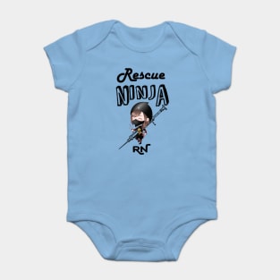 Rescue ninja RN - women -nurse nursing lvn lpn nurse practitioner Baby Bodysuit